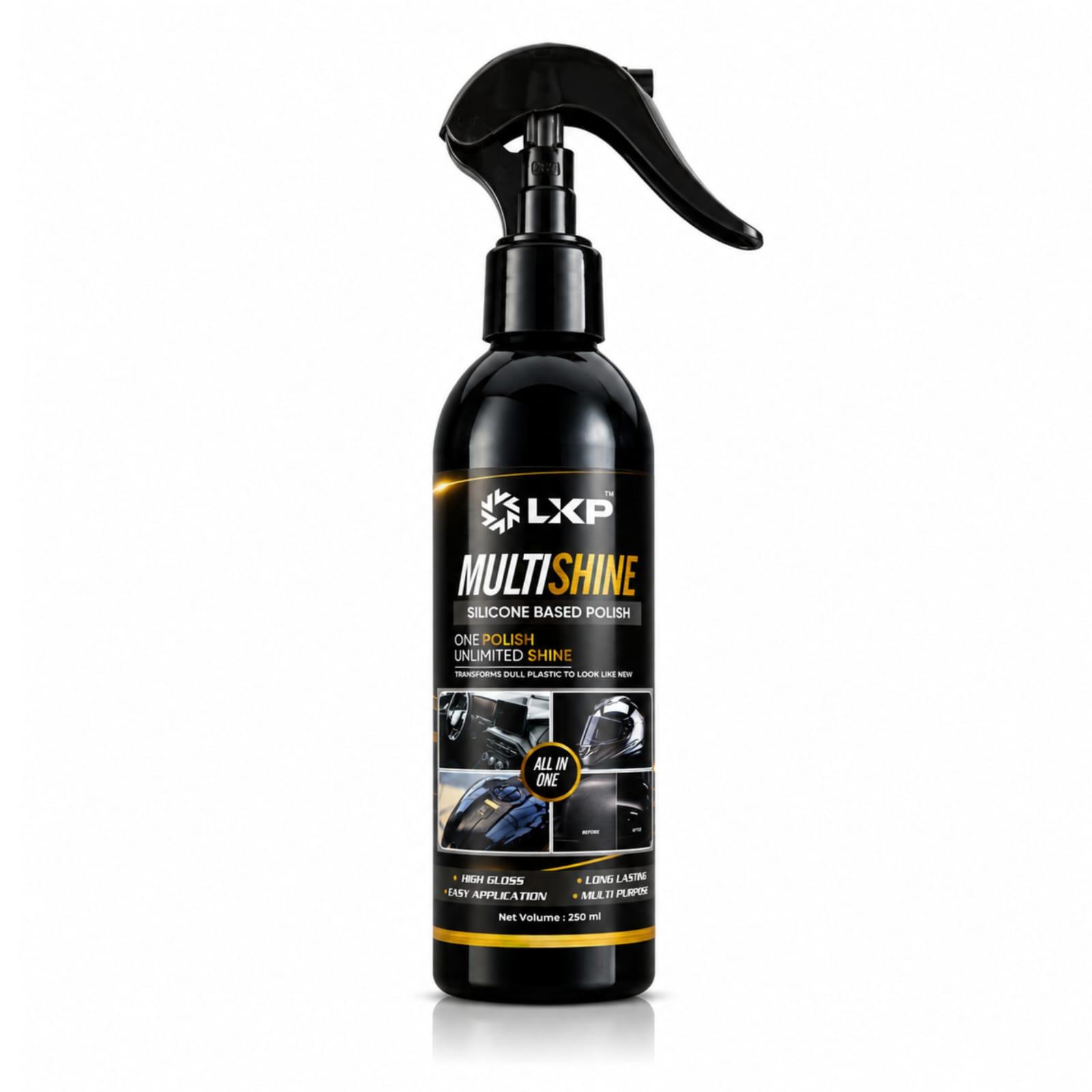 LKP MultiShine Silicone Based Polish 250ml spray bottle