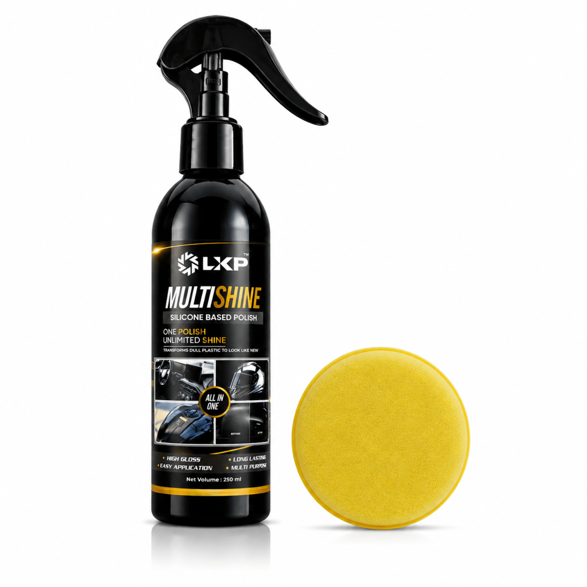 LKP Multi Shine Silicone Based Car Polish, Bike Polish & Plastic Restorer